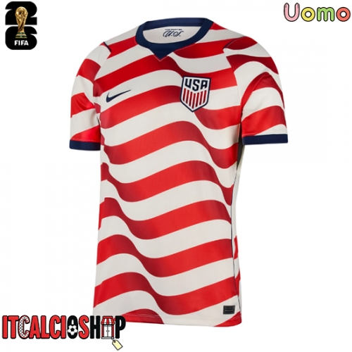 Stati Uniti Tyler Adams #4 Prima Maglia Mondiali 2026 Manica Corta